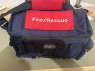 Fire Officer Vehicle Duty Bag BLUE with RED Tags